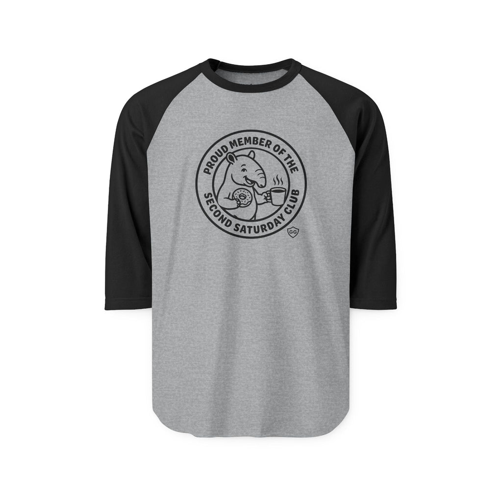 Second Saturday Club Baseball T-shirt (3/4 length sleeve)