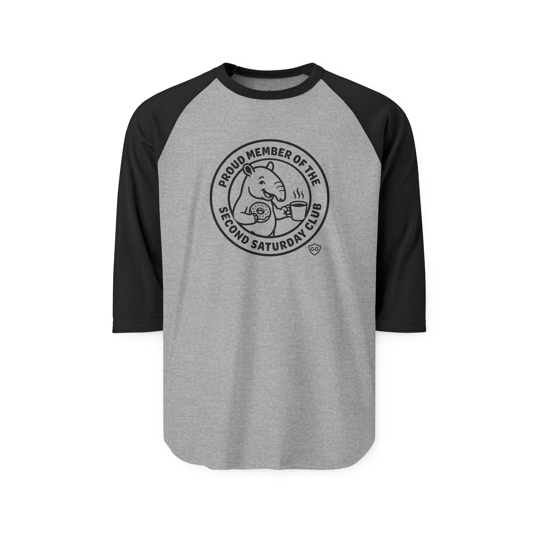 Second Saturday Club Baseball T-shirt (3/4 length sleeve)