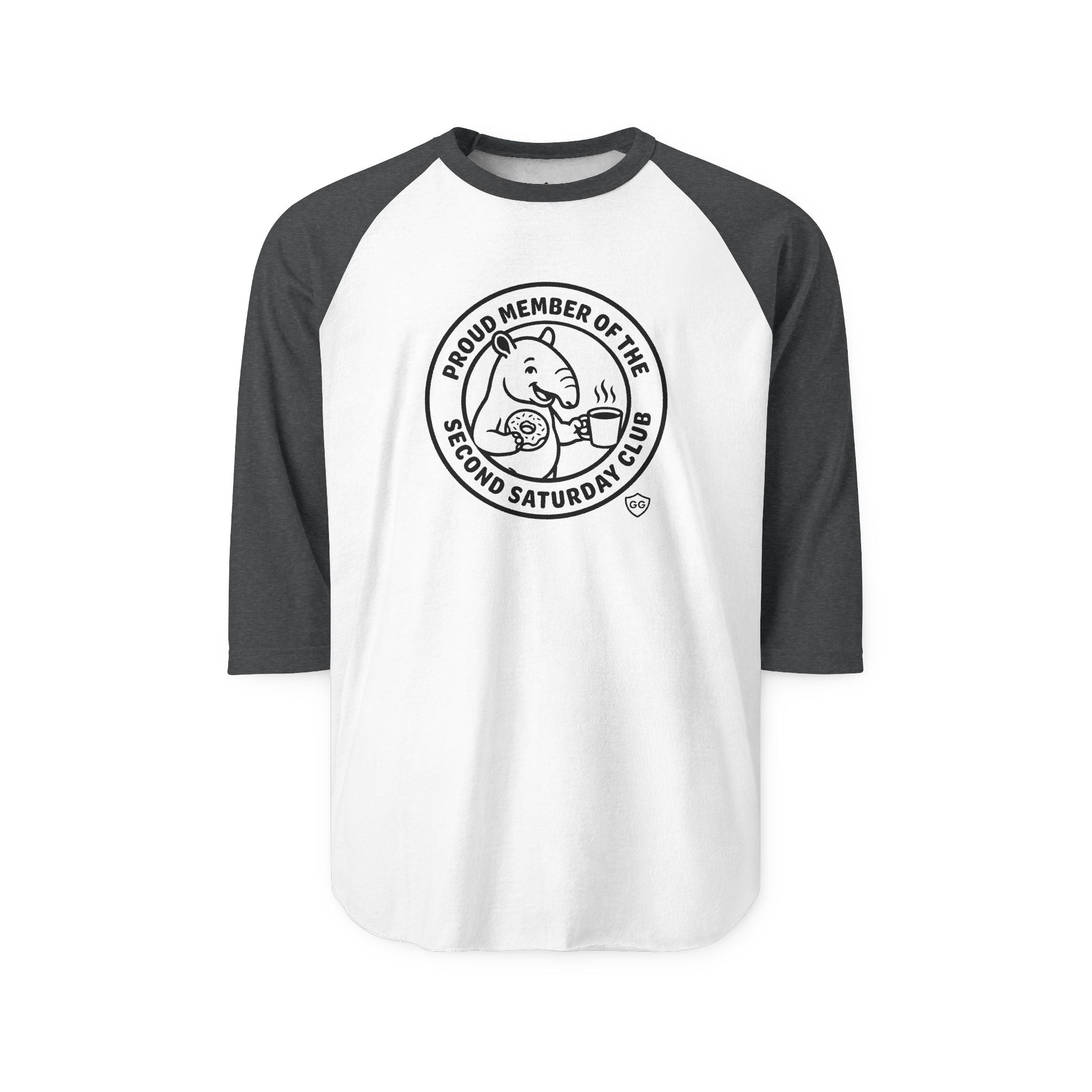 Second Saturday Club Baseball T-shirt (3/4 length sleeve)