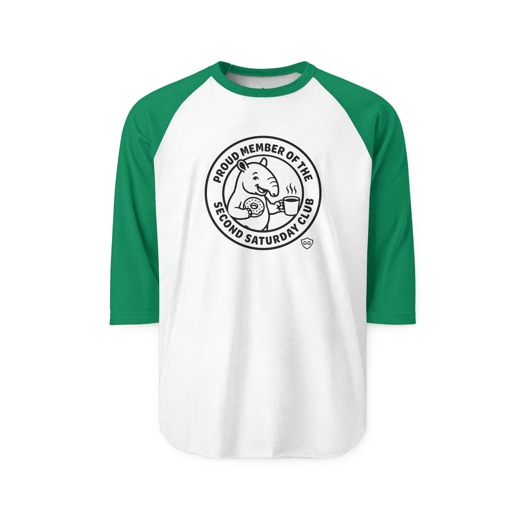 Second Saturday Club Baseball T-shirt (3/4 length sleeve)