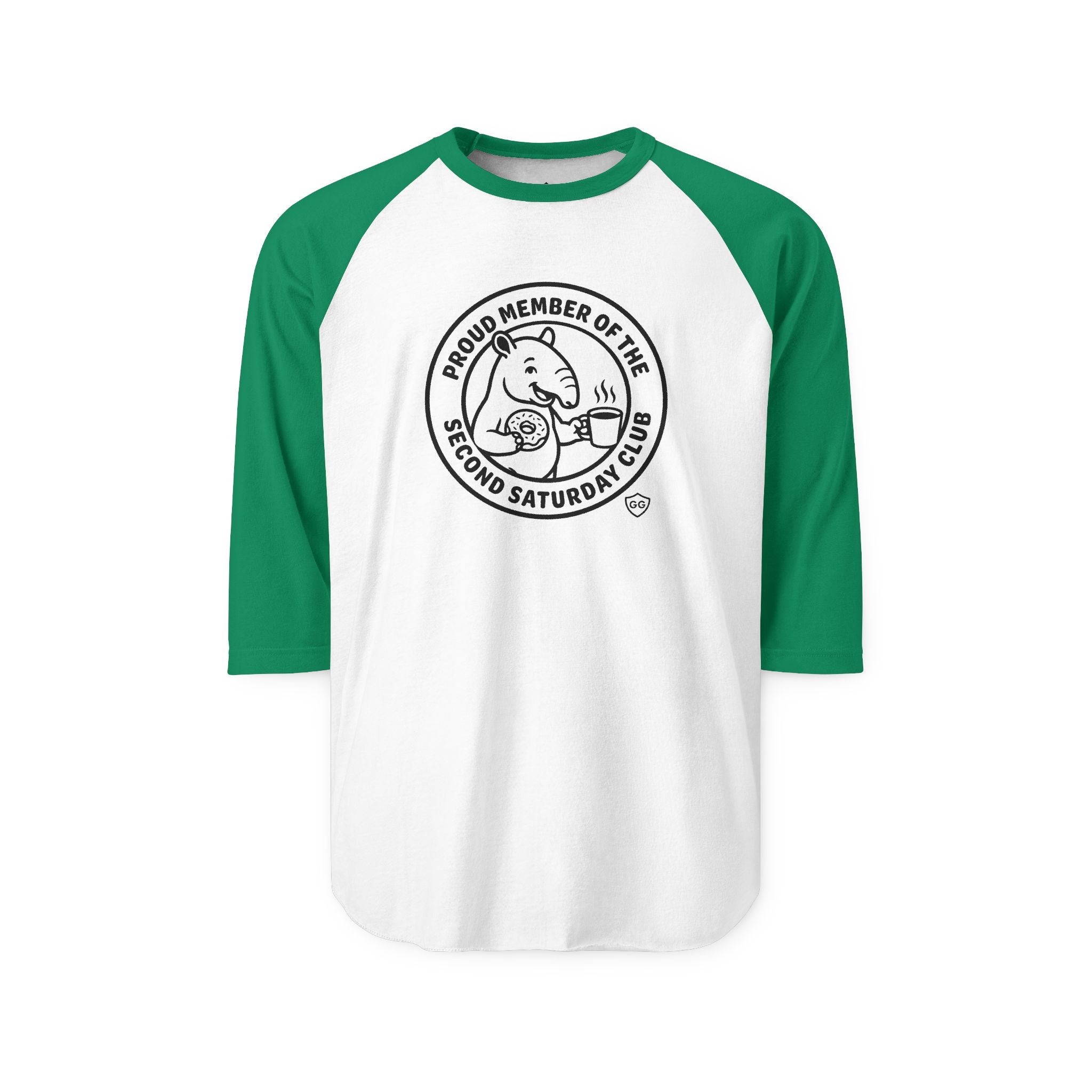 Second Saturday Club Baseball T-shirt (3/4 length sleeve)