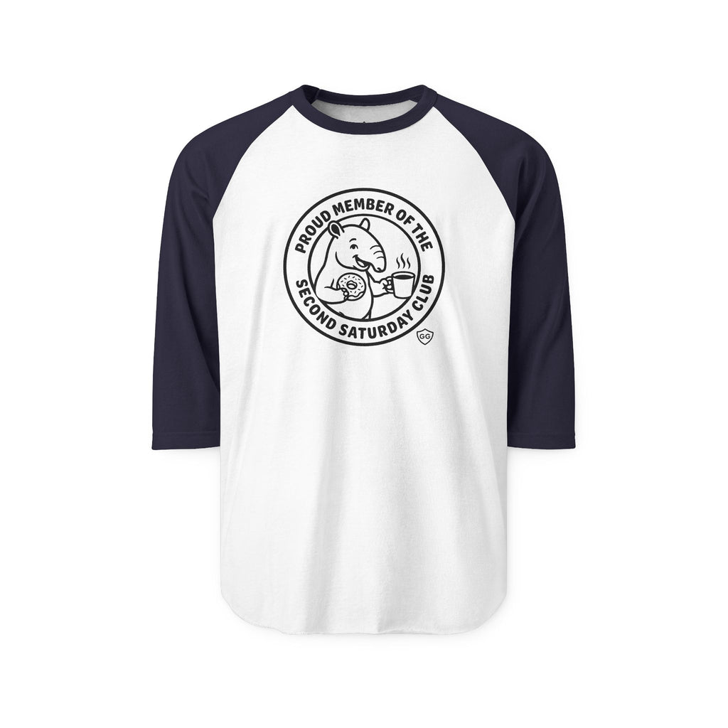 Second Saturday Club Baseball T-shirt (3/4 length sleeve)