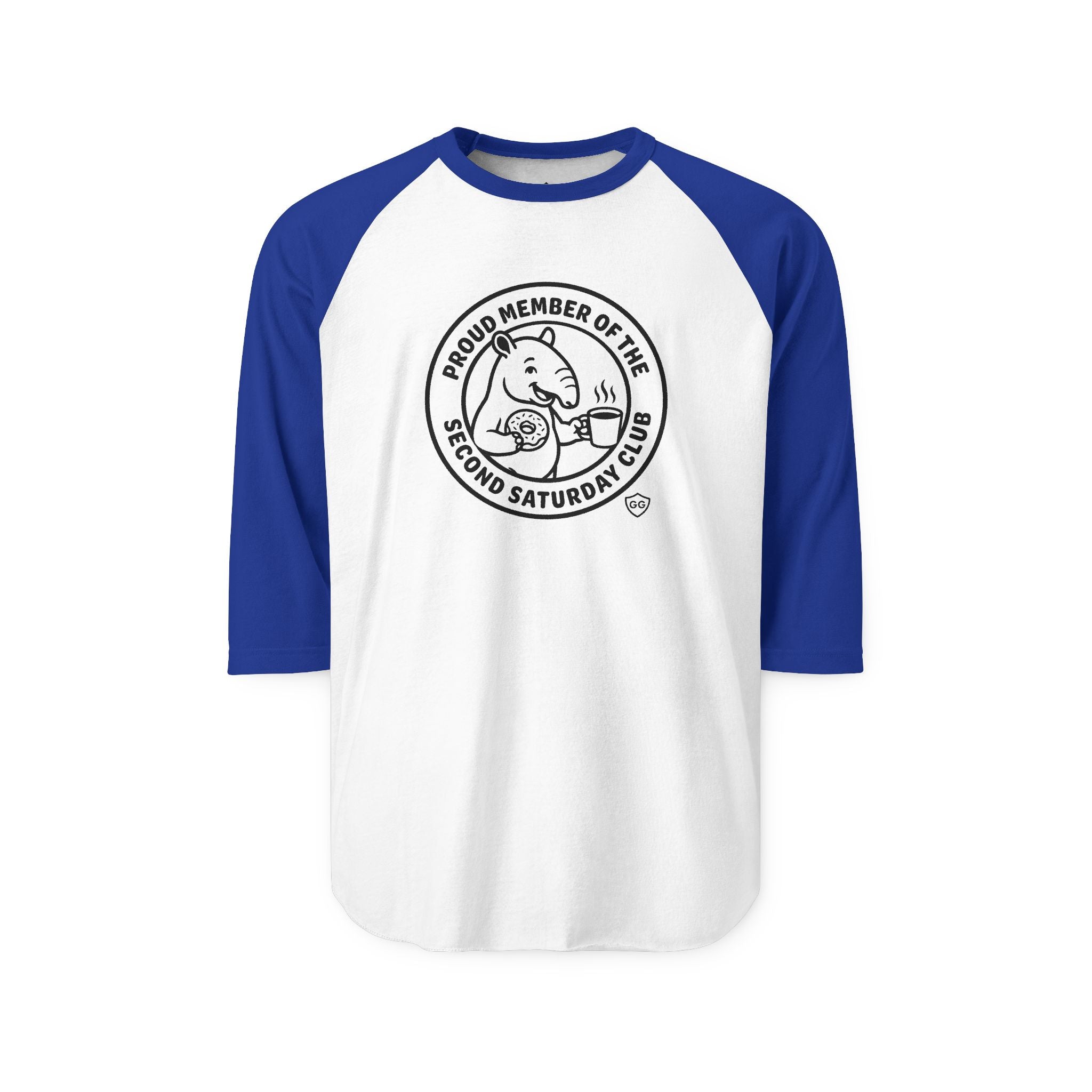Second Saturday Club Baseball T-shirt (3/4 length sleeve)