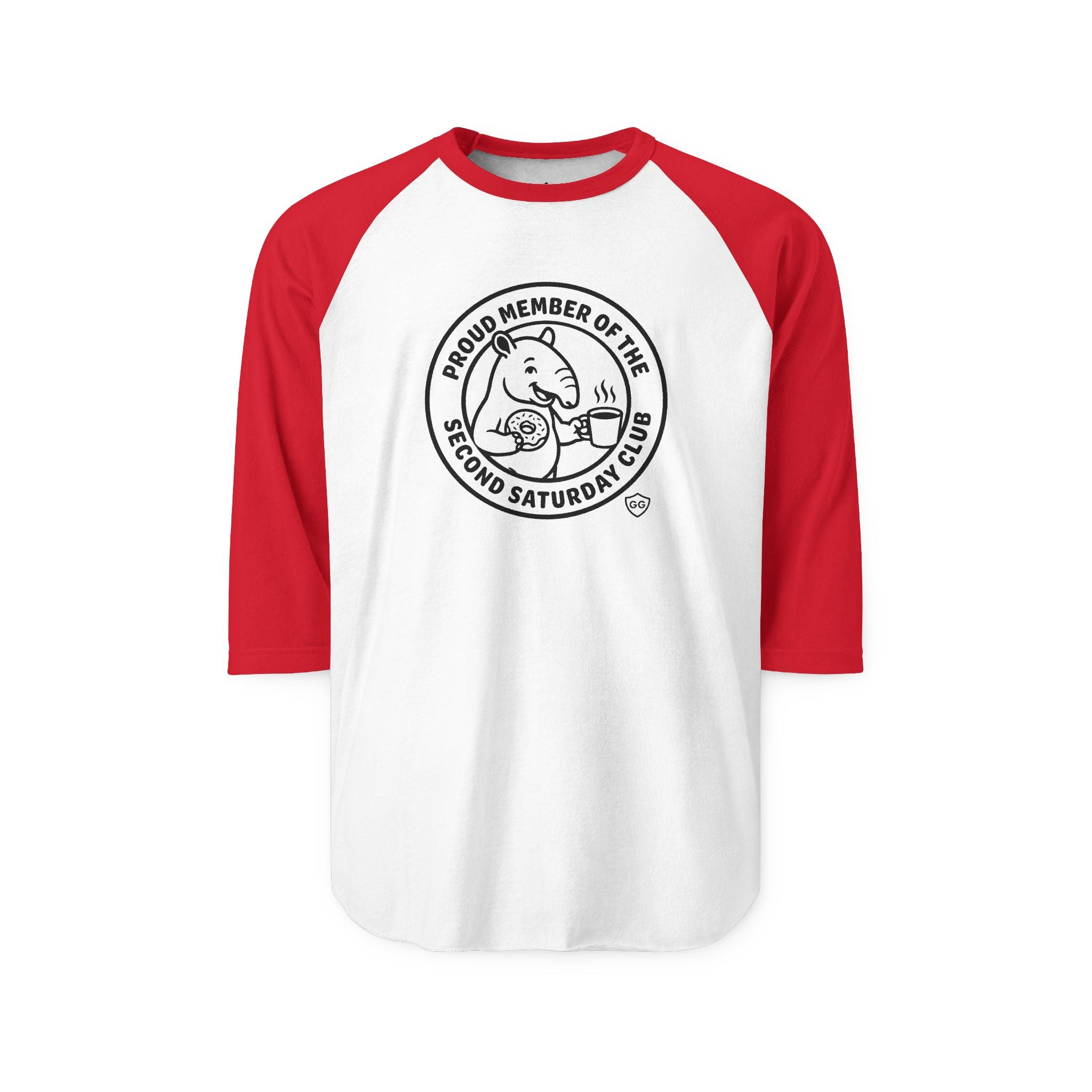 Second Saturday Club Baseball T-shirt (3/4 length sleeve)